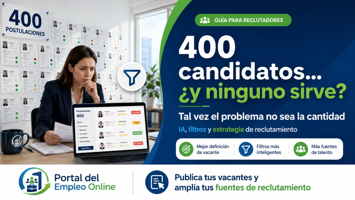 400 candidatos y ninguno sirve: ¿el problema es la IA, los candidatos o la estrategia de reclutamiento?
